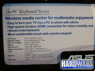 CES 2009:  ASUS Eee Keyboard -將PC概念放進鍵盤中 - 老貓測3C
