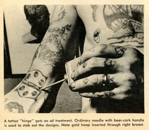 But the tattooed women shown in the Men in Danger story were ahead of their 