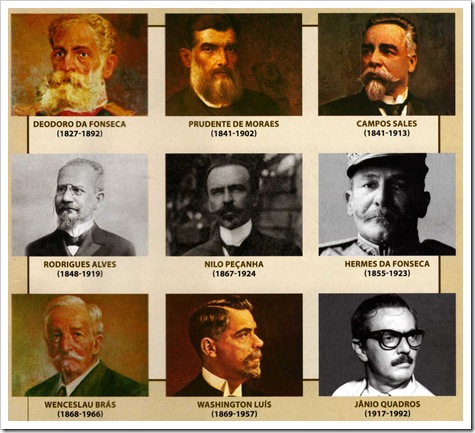 Presidentes do Brasil Maçons