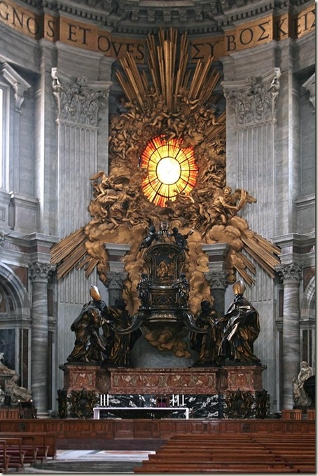 Catedra Petri, Basílica de São Pedro, Vaticano, Roma Catedra Petri, Basílica de São Pedro, Vaticano, Roma