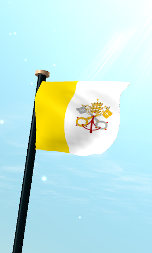 Vatican City Flag 3D Wallpaper
