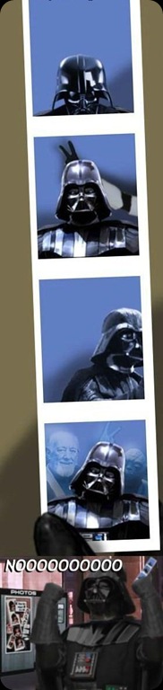 cool star wars photos darth in a photo booth