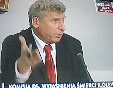 Kazimierz Olejnik, 13 listopada 2009, sejmowa komisja śledcza, sprawa zabójstwa Krzysztofa Olewnika, przesłuchanie