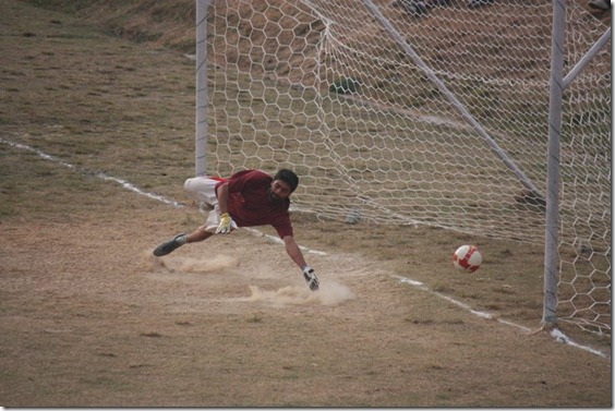 goal..... unsuccessful dive of goalkeeper deependra upreti