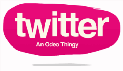 twitter first logo by biz