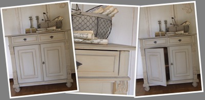 Oud kastje weergegeven