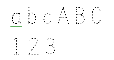 BUAT WORKSHEET MENGGUNAKAN TRACE FONT  Prasekolah 
