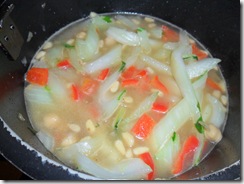 White-part-of BokChoy,red-peppers-onion-garbonzas