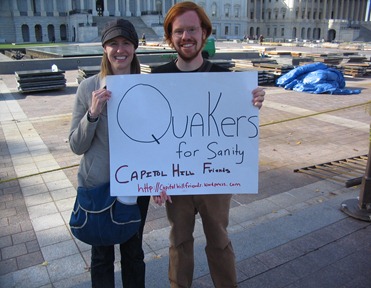 Micah and Faith at the Jon Stewart Rally for Sanity