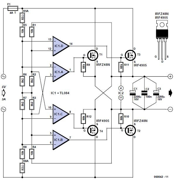 Circuit Labs - Electronic Circuits Collection: Power MOSFET Bridge ...