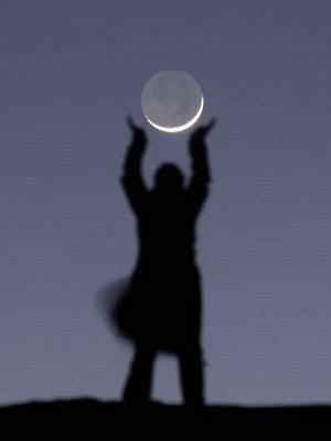 Playing with the moon