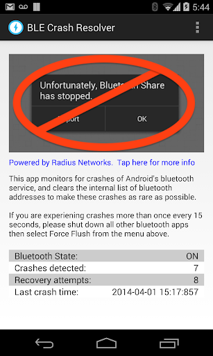 BLE Crash Resolver