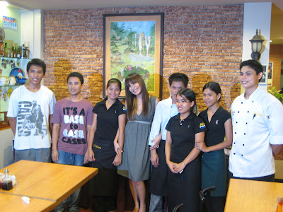 Cris Pastor with the staff of Molave Homestyle Bistro