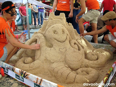 Very creative concept from one of the contestants of the Sanuk Sandcastle Competition in Davao City