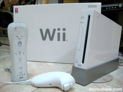 Nintendo Wii console, with remote and nunchuck controller