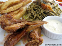 Chicken Wings in Original W&D Sauce with Tartar Dip, served with french fries and Pesto With Spanish Style Bangus
