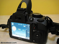 Nikon D3100 LCD screen and built-in flash activated