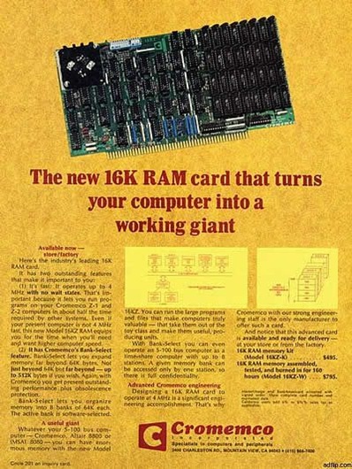 16K RAM card