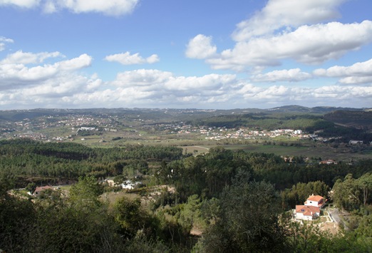 Ourem - Castelo - Jardim de Santa Teresa - vista da cidade