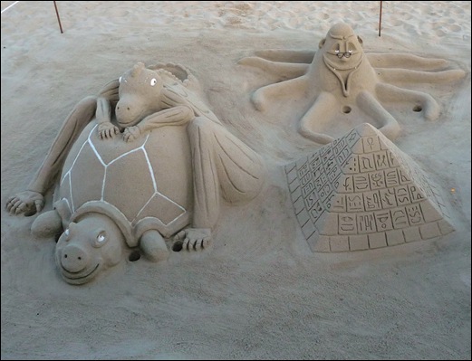 Praia de Mira - escultura na areia