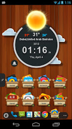 TSF Clock Widget poster 1