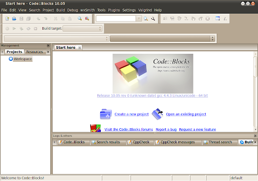 logiciel code blocks 10.05