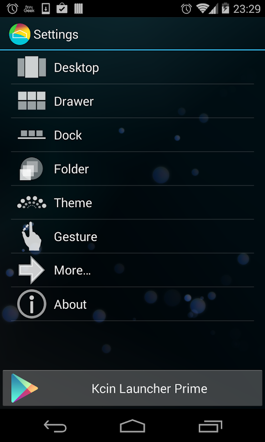 Kcin Launcher Prime - screenshot