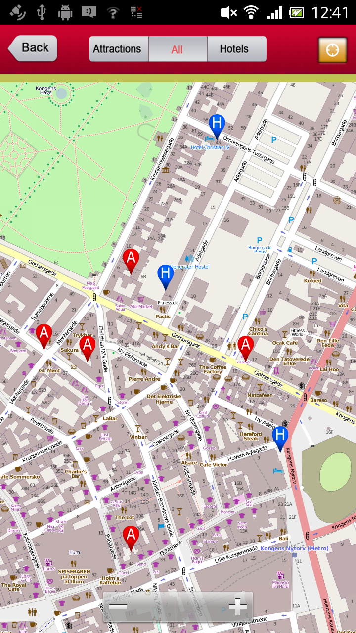 Copenhagen Offline Guide Screen 2