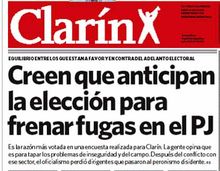 medios trabajando Clarín no descansa ni en domingo (15 de marzo)