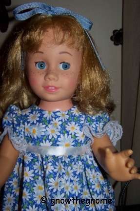 Mattel Chatty Cathy doll Dee an Cee Canada Canadian glassine eyes soft face 1960s