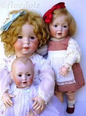 Antique bisque doll Baby Jean Kestner JDK Twirp SFBJ mold #247 Hilda toddler mold #245 1900s 1920s