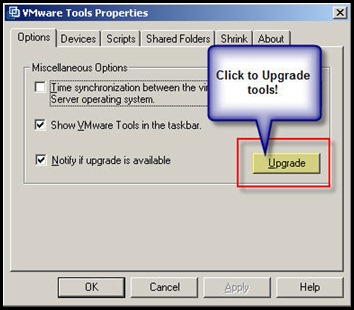 Really Upgrade the VMware Tools