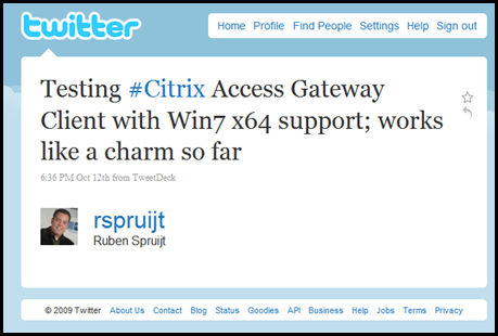 Windows 7 64-Bit Citrix Access Gateway Client Released