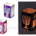 Hanukkah-themed lantern