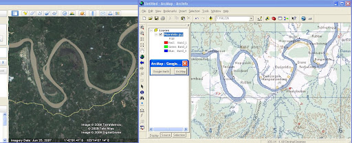 Using ArcMap with Google Earth