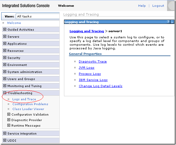 WAS - WebSphere Application Server : Log Tracing for Diagnostic Trace ...