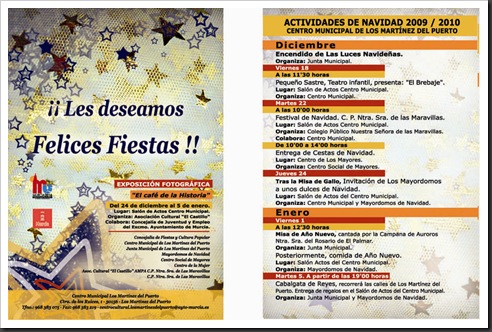 Programa Navidad Los Martinez del Puerto 2009_2010