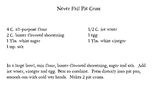 2Never Fail Pie Crust
