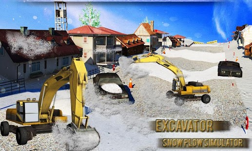 Excavator Snow Plow Simulator (Mod Money)