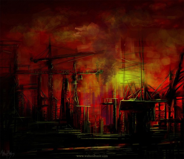 Dark-industrial-architecture-illustration