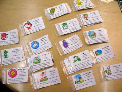 with fun clip art. I included the name, seed source, year, 