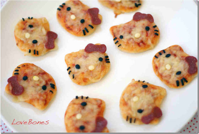Hello Kitty Pizza Bites Hello Kitty Pizza Bites