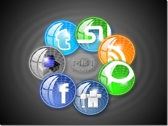 Circular Style Social Media Icons