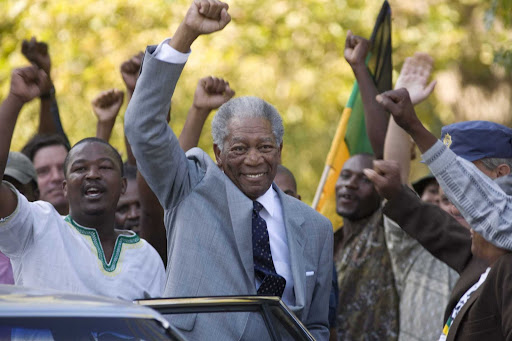 Morgan Freeman as Nelson Mandela in Invictus