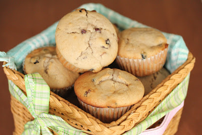 photo of muffins in a basket