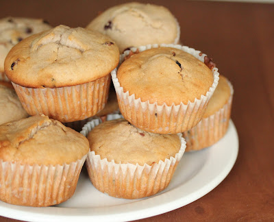 close-up photo of muffins piled on a plate