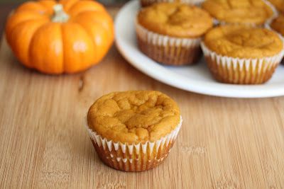 photo of one pumpkin muffin