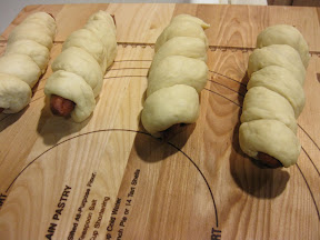 photo of the sausage rolls ready to be baked