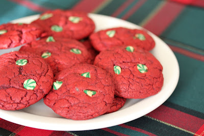 Red Velvet Chocolate Chip Cookies