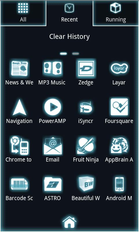 Glow Go Launcher Ex Theme - screenshot